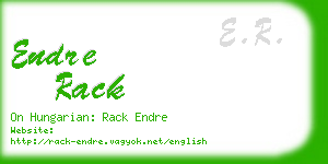 endre rack business card